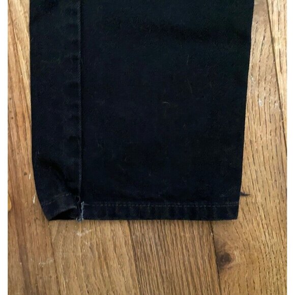 Levis 505 Jeans Men 33x32 (32x39*) Black Denim Straight Leg Cotton Zip READ - Picture 8 of 16
